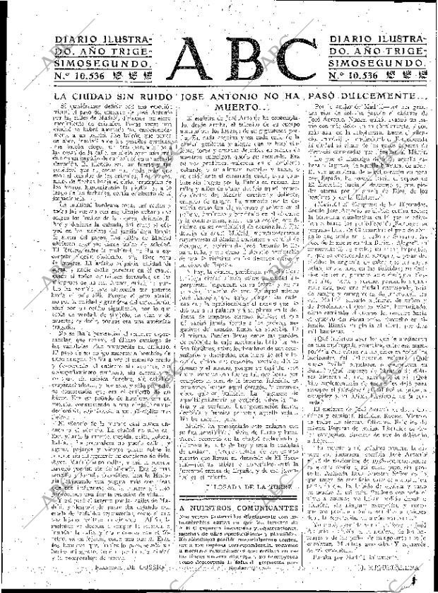 ABC MADRID 30-11-1939 página 3