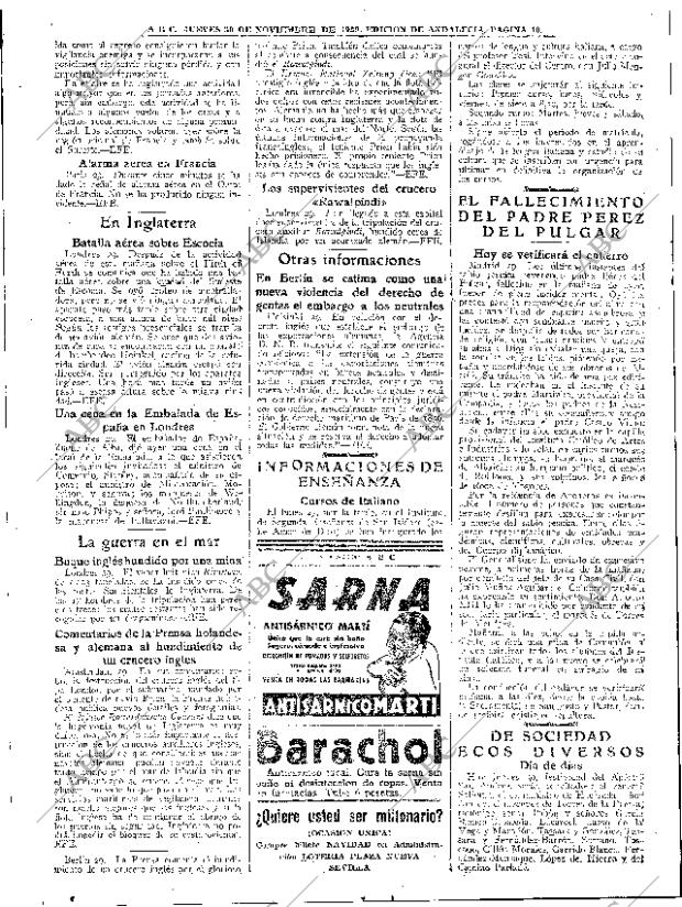 ABC SEVILLA 30-11-1939 página 10