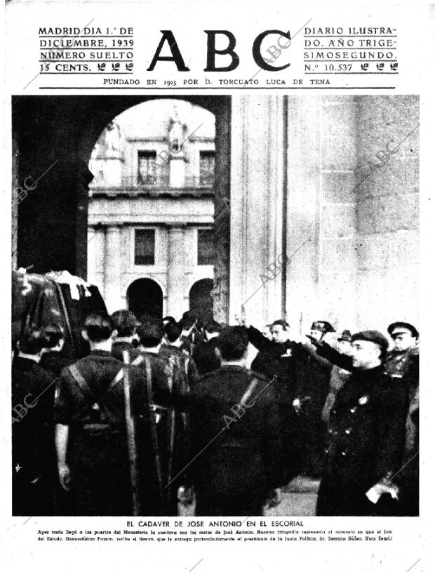 ABC MADRID 01-12-1939 página 1