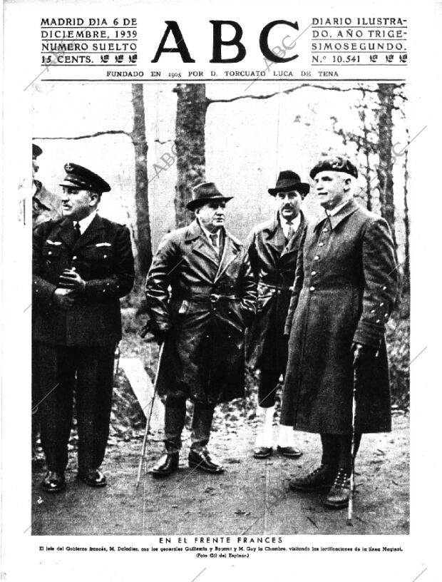 ABC MADRID 06-12-1939 página 1
