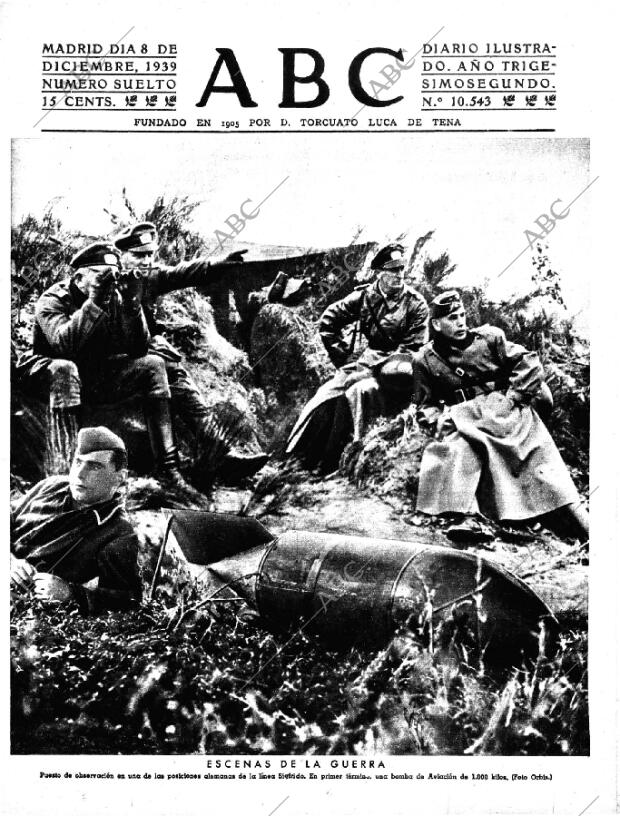 ABC MADRID 08-12-1939 página 1
