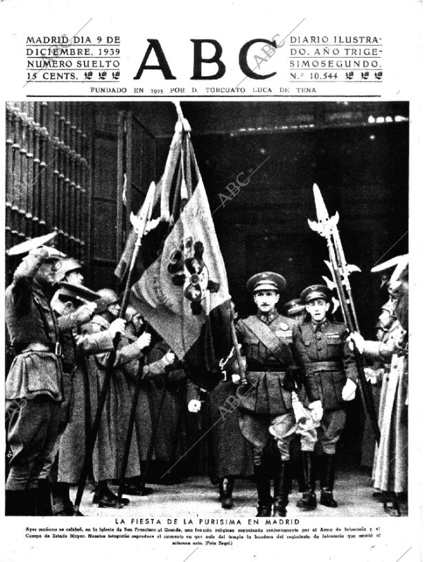 ABC MADRID 09-12-1939 página 1