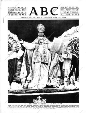 ABC MADRID 14-12-1939 página 1