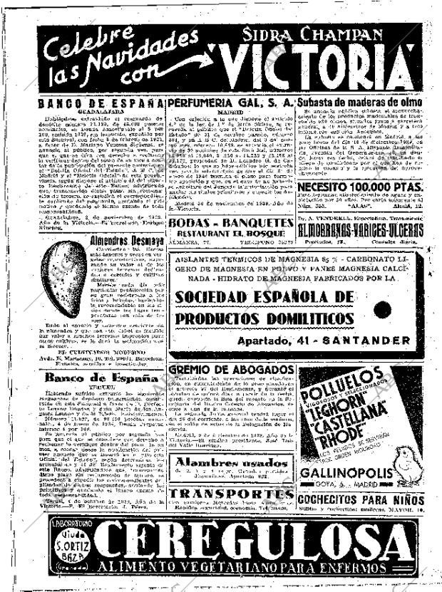ABC MADRID 14-12-1939 página 16