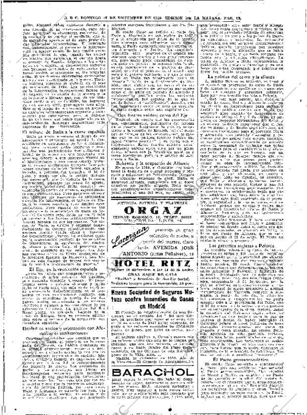 ABC MADRID 17-12-1939 página 12