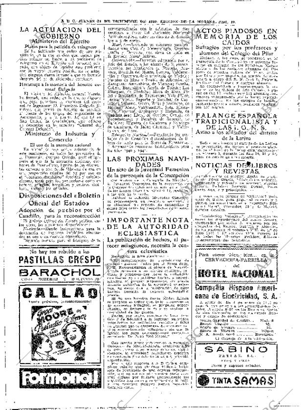 ABC MADRID 21-12-1939 página 10