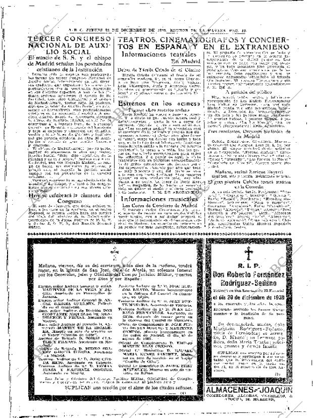 ABC MADRID 21-12-1939 página 12