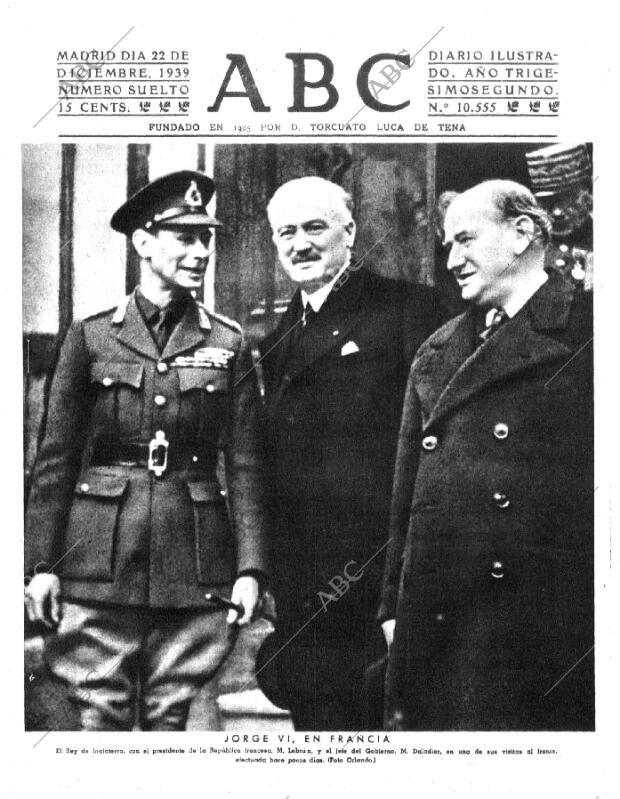 ABC MADRID 22-12-1939 página 1