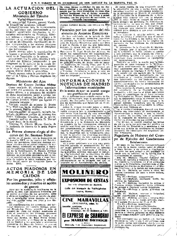 ABC MADRID 23-12-1939 página 11