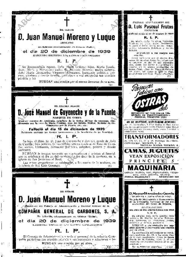 ABC MADRID 23-12-1939 página 2