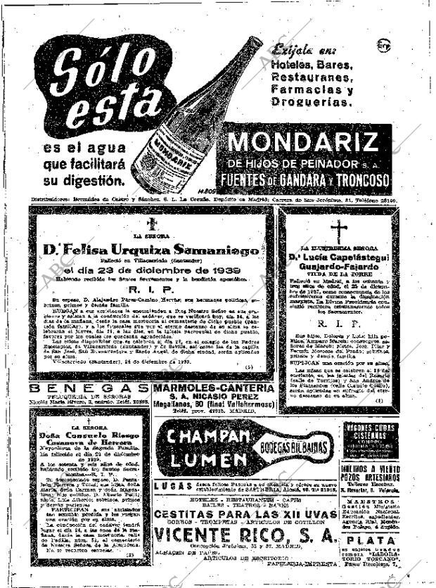 ABC MADRID 24-12-1939 página 2