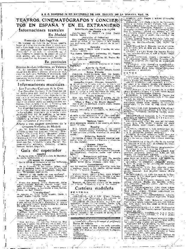 ABC MADRID 24-12-1939 página 20