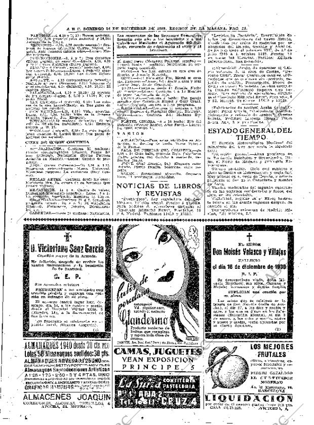 ABC MADRID 24-12-1939 página 21