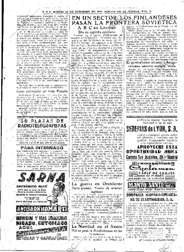 ABC MADRID 26-12-1939 página 9