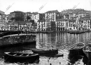 Vista parcial del puerto de Bermeo