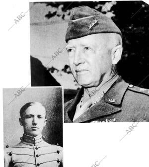 Patton en dos etapas de su vida: como cadete en la Academia Militar de West...