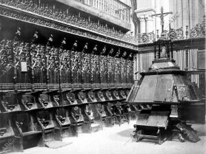 Coro de la colegiata de santa María en Tudela (Navarra)