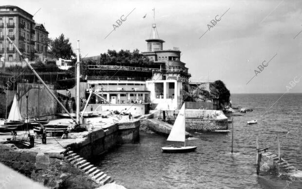 Vista general del real club de astur de Regatas en Gijón (Asturias)