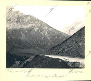 Valle canal Roya. Carretera de Canfranc A Francia