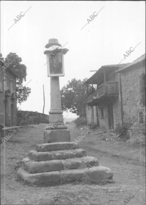 Vista de una calle del pueblo de Molinaseca