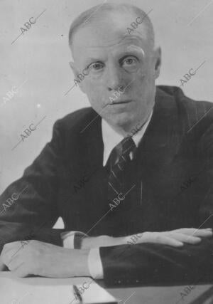 El escritor norteamericano Sinclair Lewis, premio Nobel de literatura