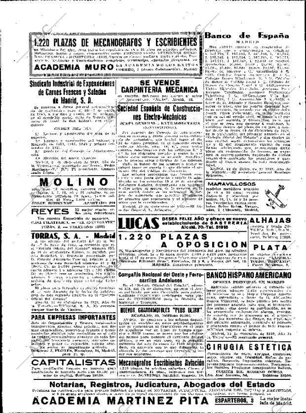 ABC MADRID 04-01-1940 página 16