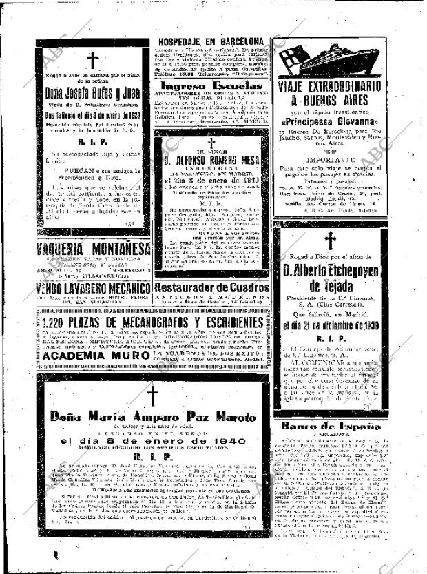 ABC MADRID 09-01-1940 página 2