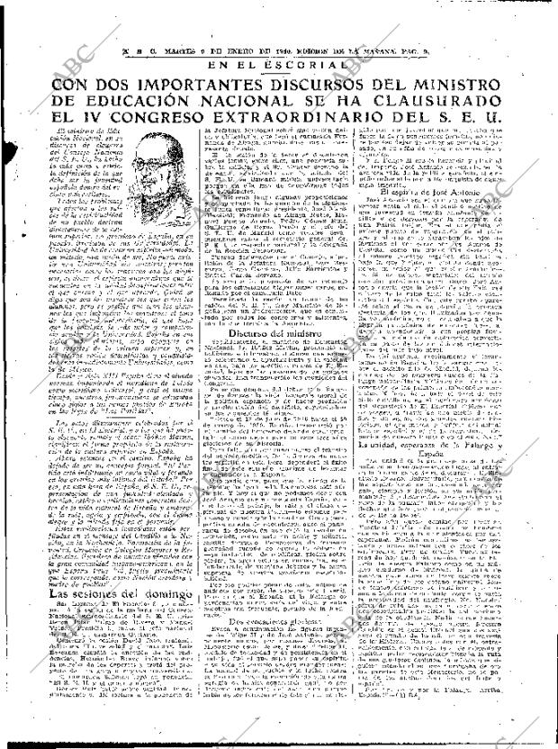 ABC MADRID 09-01-1940 página 9