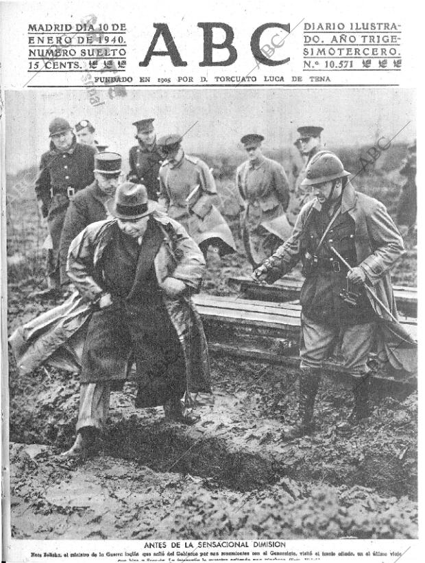 ABC MADRID 10-01-1940 página 1