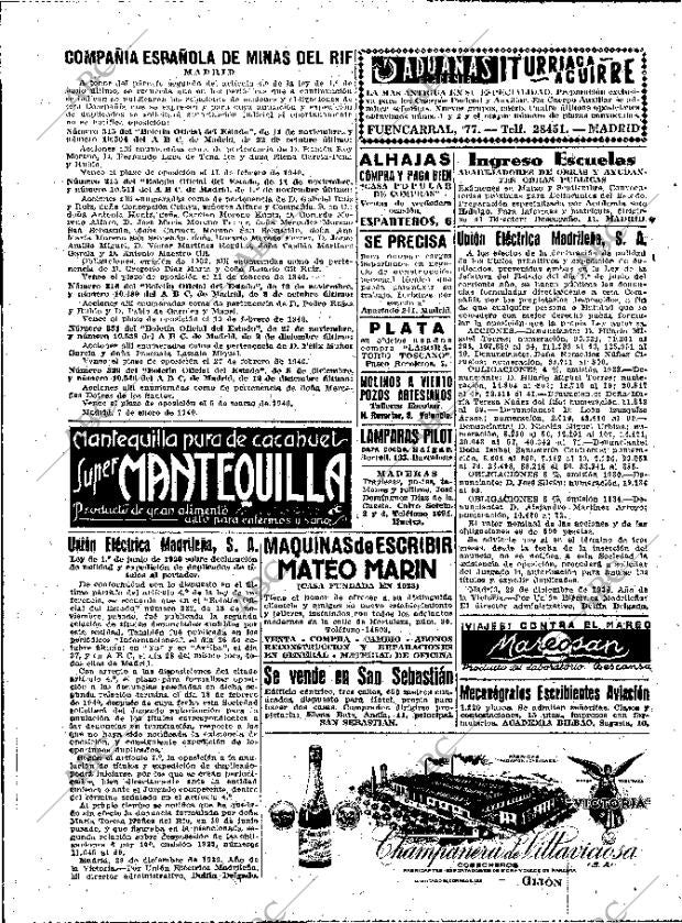 ABC MADRID 10-01-1940 página 16