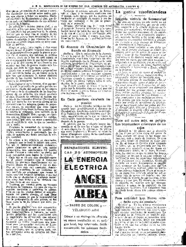 ABC SEVILLA 10-01-1940 página 4