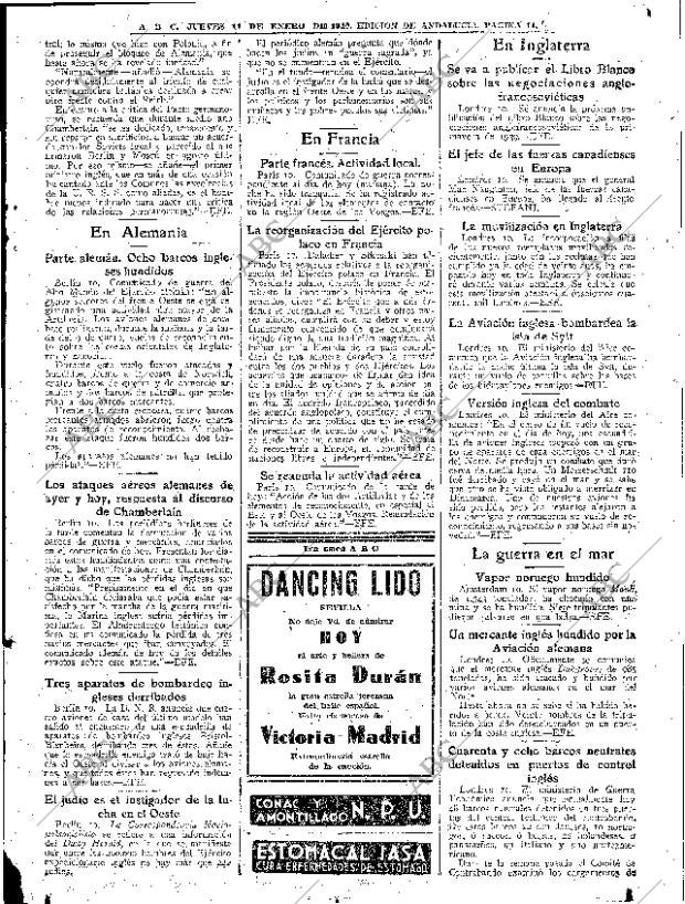 ABC SEVILLA 11-01-1940 página 11