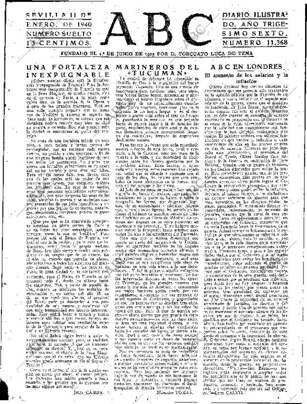 ABC SEVILLA 11-01-1940 página 3