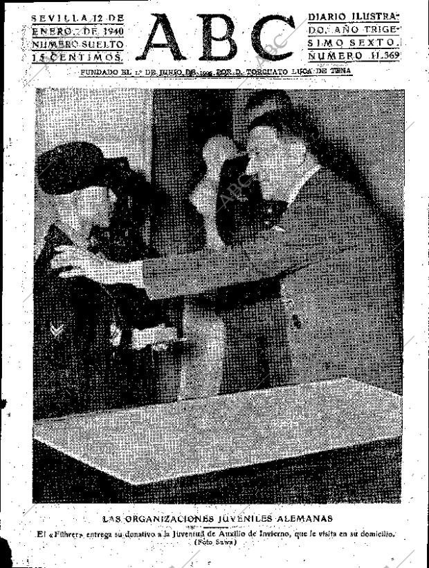 ABC SEVILLA 12-01-1940 página 1