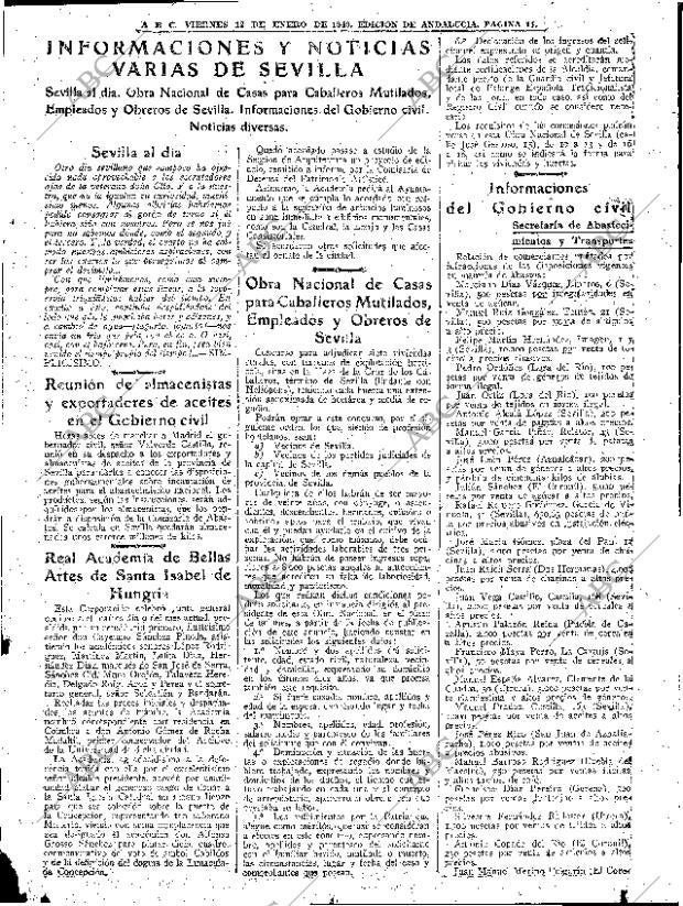 ABC SEVILLA 12-01-1940 página 11