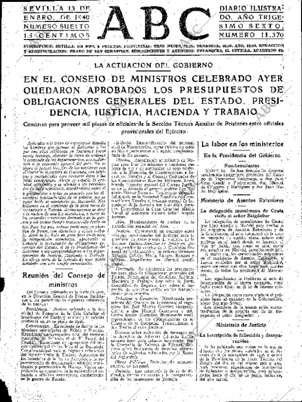 ABC SEVILLA 13-01-1940 página 5