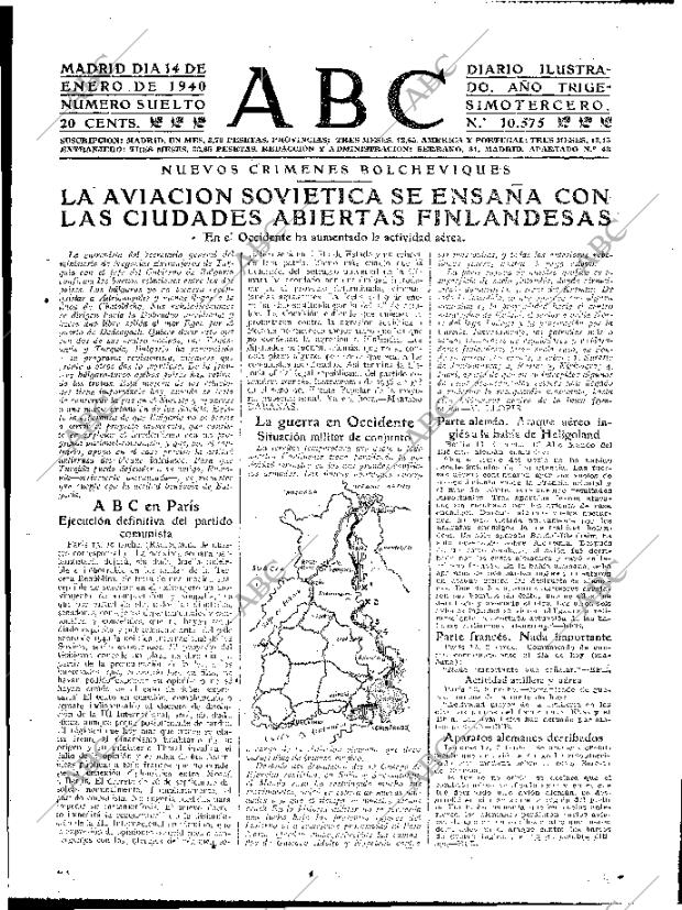 ABC MADRID 14-01-1940 página 11