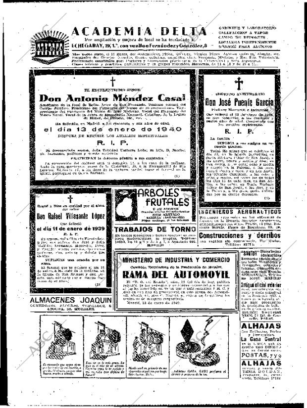 ABC MADRID 14-01-1940 página 2