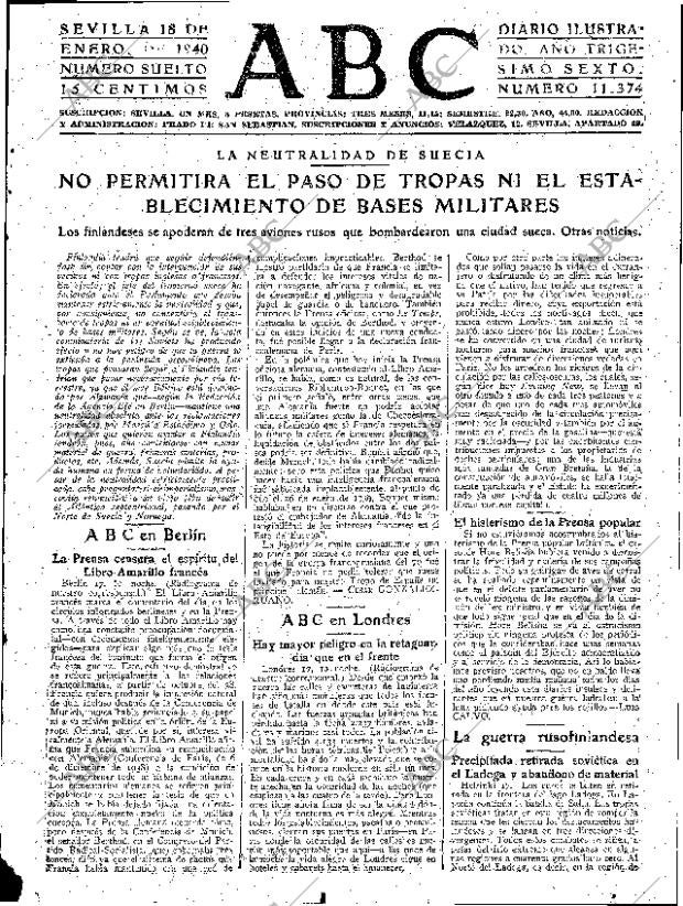 ABC SEVILLA 18-01-1940 página 5