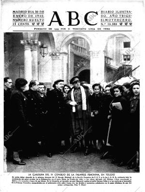 ABC MADRID 20-01-1940 página 1