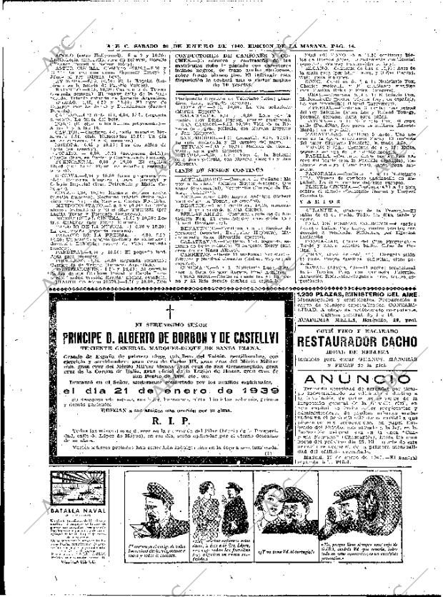 ABC MADRID 20-01-1940 página 14