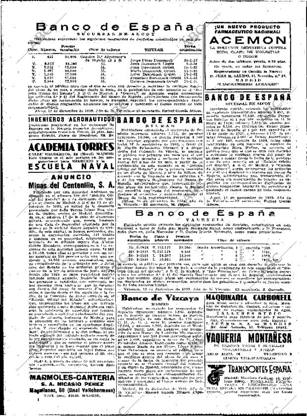 ABC MADRID 26-01-1940 página 16
