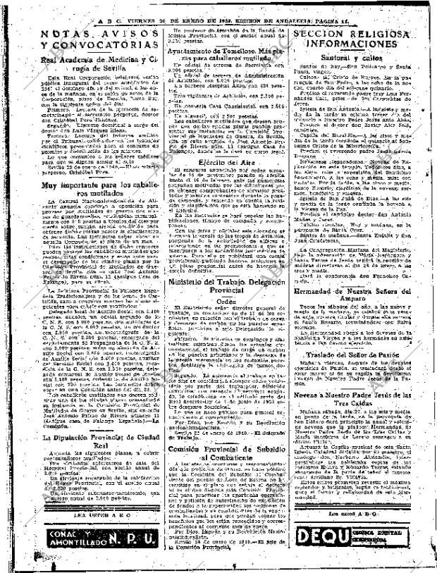 ABC SEVILLA 26-01-1940 página 14