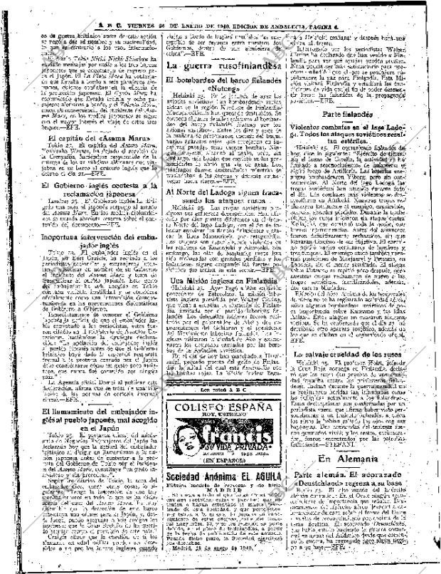 ABC SEVILLA 26-01-1940 página 6