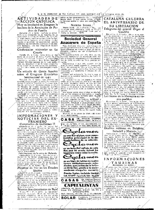 ABC MADRID 28-01-1940 página 20
