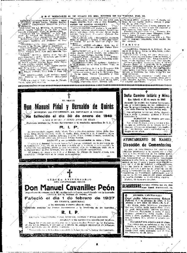 ABC MADRID 31-01-1940 página 14