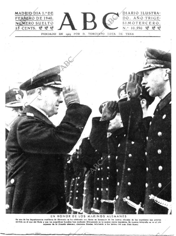 ABC MADRID 01-02-1940 página 1