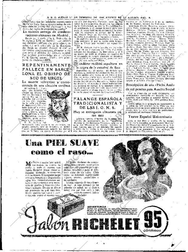 ABC MADRID 01-02-1940 página 8