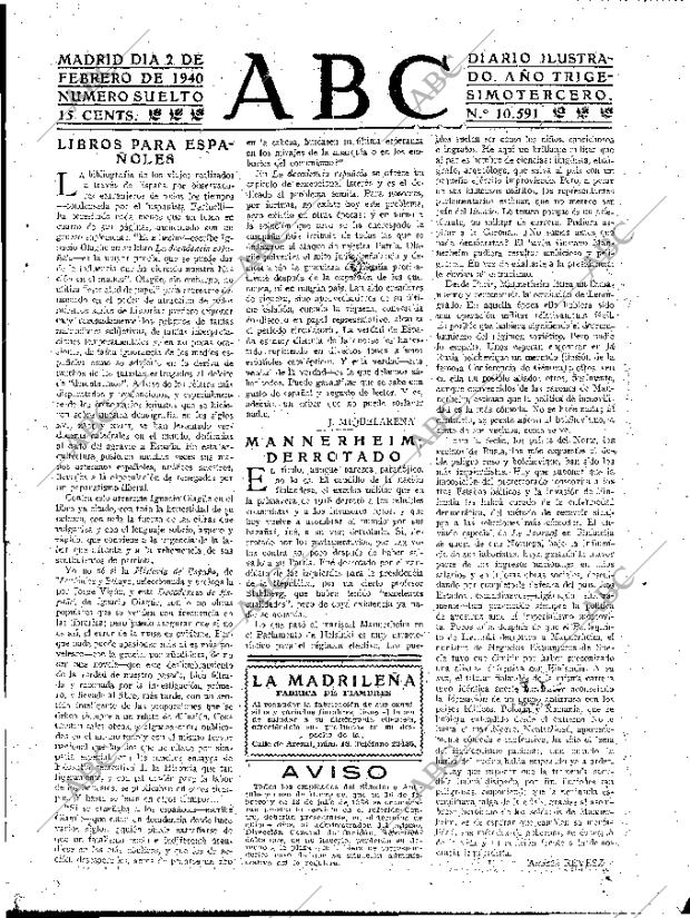 ABC MADRID 02-02-1940 página 3