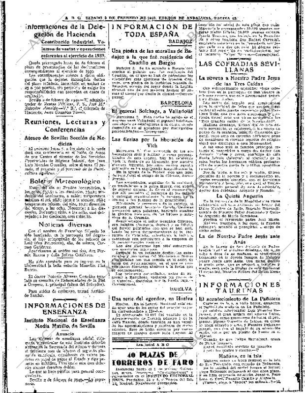 ABC SEVILLA 03-02-1940 página 12